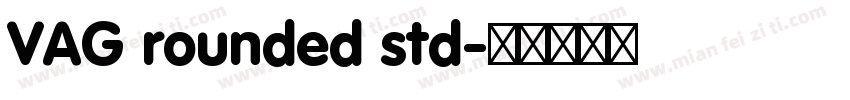 VAG rounded std字体转换